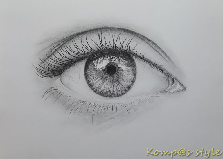 Как нарисовать глаз девушки